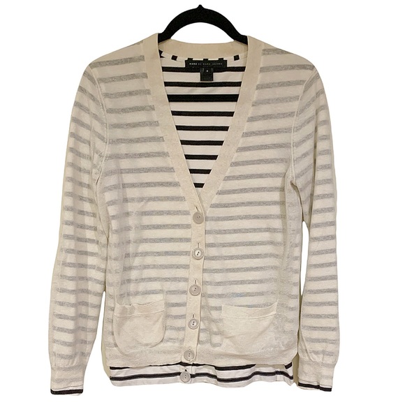Marc by Marc Jacobs Cardigan Lightweight Striped cardigan Size Small - Picture 1 of 10